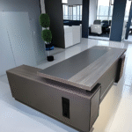 Modern Executive Office Desk and Chair Set - Image 2