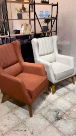 Minimalist Leather Chair Set - Image 2